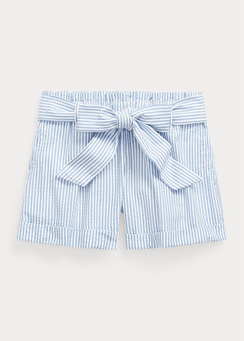 Shorts Ralph Lauren Niña 1.5-6.5 Años Cotton Seersucker Chile Azules WUSFM-9278